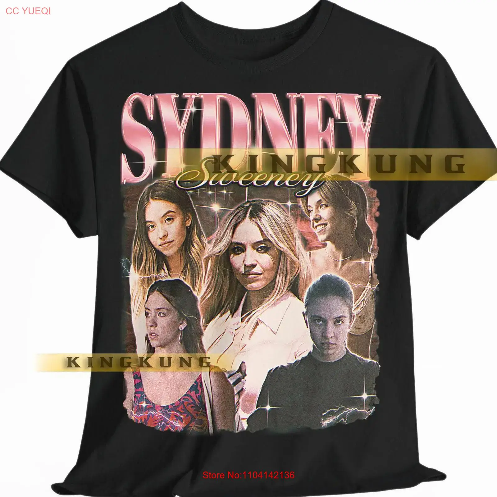 Men'S Fashion Sydney - เสื้อยืด SYDNEY SWEENEY สไตล์วินเทจเรโทรยุค 90s ลายกราฟิกสุดคลาสสิก