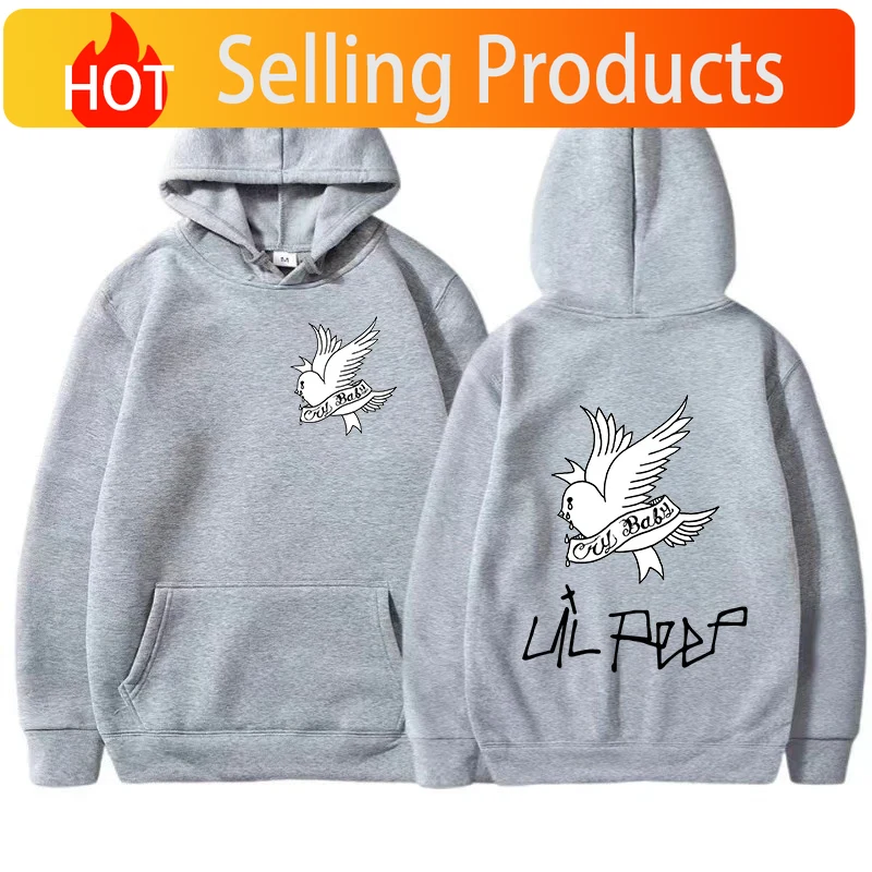 Mens Fashion Clothes - ใหม่ฤดูใบไม้ร่วงผู้ชาย ลิล พีพเสื้อฮู้ดพิมพ์ลายผู้ชาย/ผู้หญิงลิล เลิฟ สตรีทแวร์ผู้ชายแฟชั่นสบายๆฮิปฮอปเสื้อกันหนาวเสื้อผ้าผู้ชาย