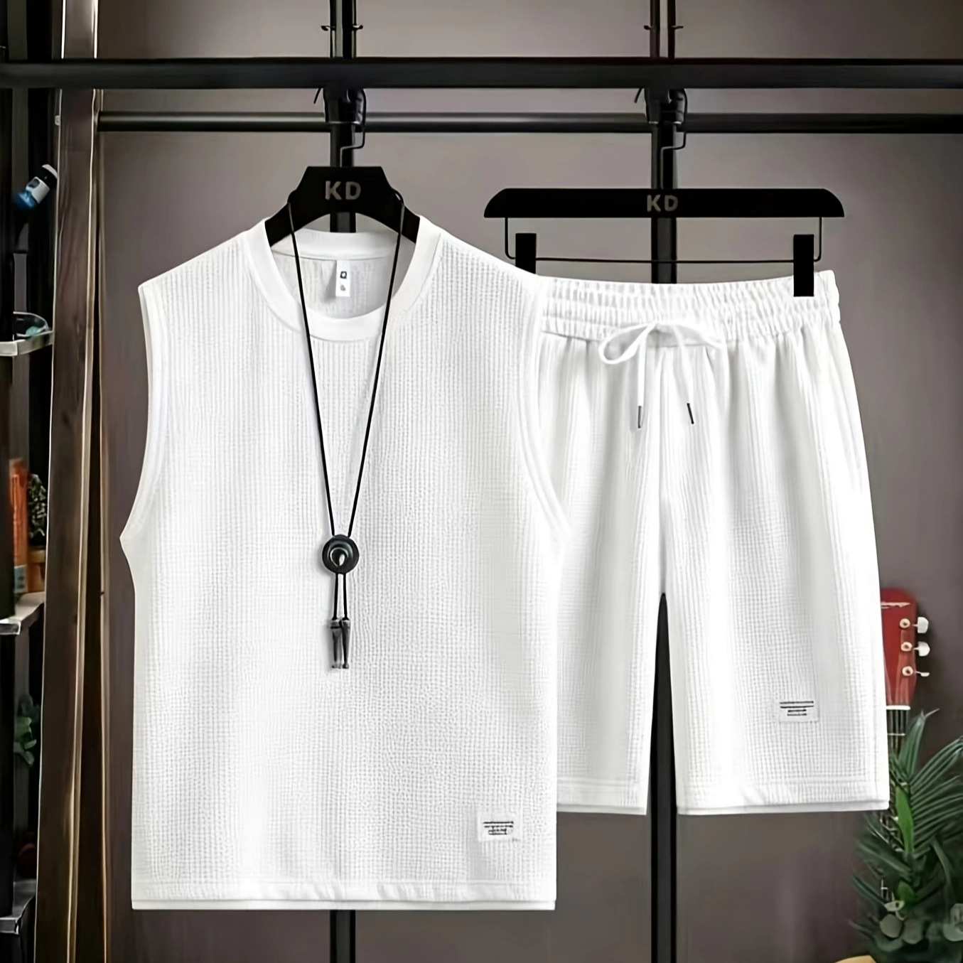 ชุดเสื้อกั๊กและกางเกงขาสั้นผู้ - Mens Fashion Summer บทวิจารณ์และราคา