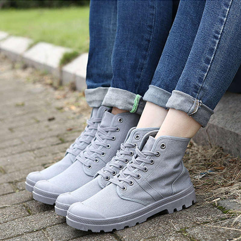 รองเท้าบูตผ้าใบลำลองสำหรับผู้ช - Mens Fashion Trainers บทวิจารณ์และราคา
