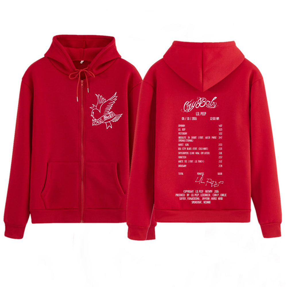 เสื้อฮู้ดซิปกราฟิกอัลบั้ม Cry  - Mens Fashion Zip Up Hoodies บทวิจารณ์และราคา