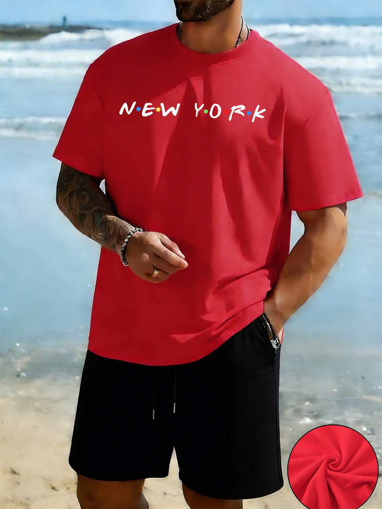 ชุดเซ็ตเสื้อยืดและกางเกงขาสั้น - Men'S Fashion New York บทวิจารณ์และราคา