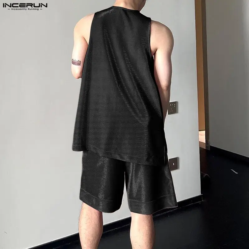 INCERUN ชุดผู้ชาย เสื้อกล้ามคอ - Mens Fashion Summer บทวิจารณ์และราคา