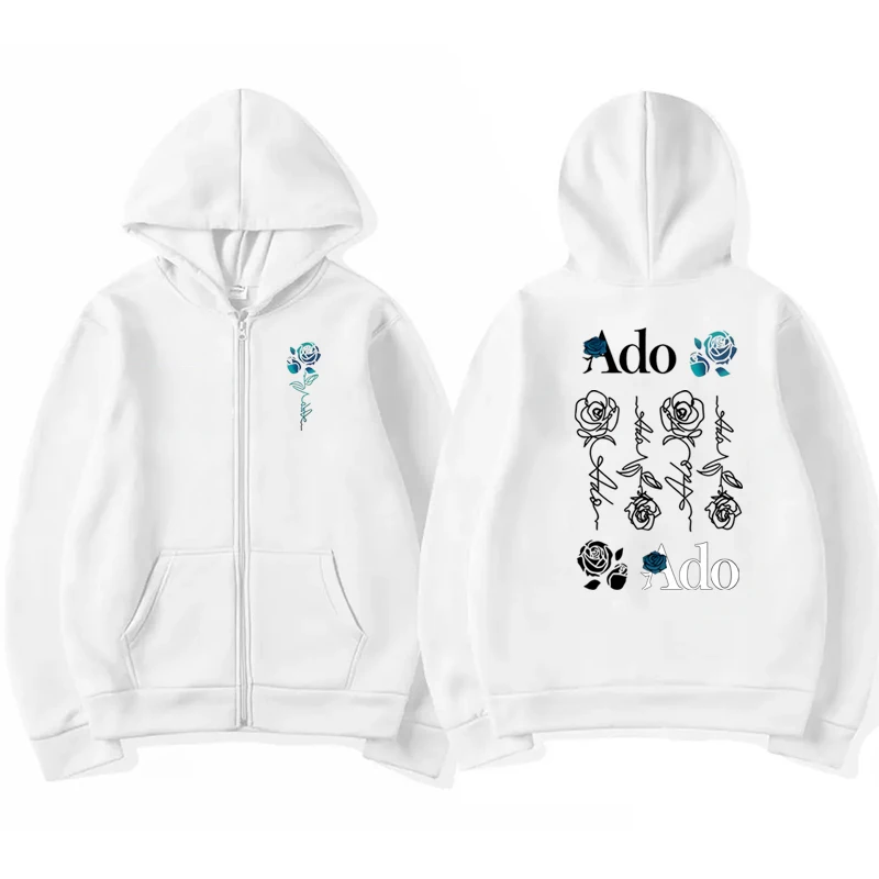 เสื้อฮู้ดซิปพิมพ์ลายกราฟิก Ado - Mens Fashion Zip Up Hoodies บทวิจารณ์และราคา