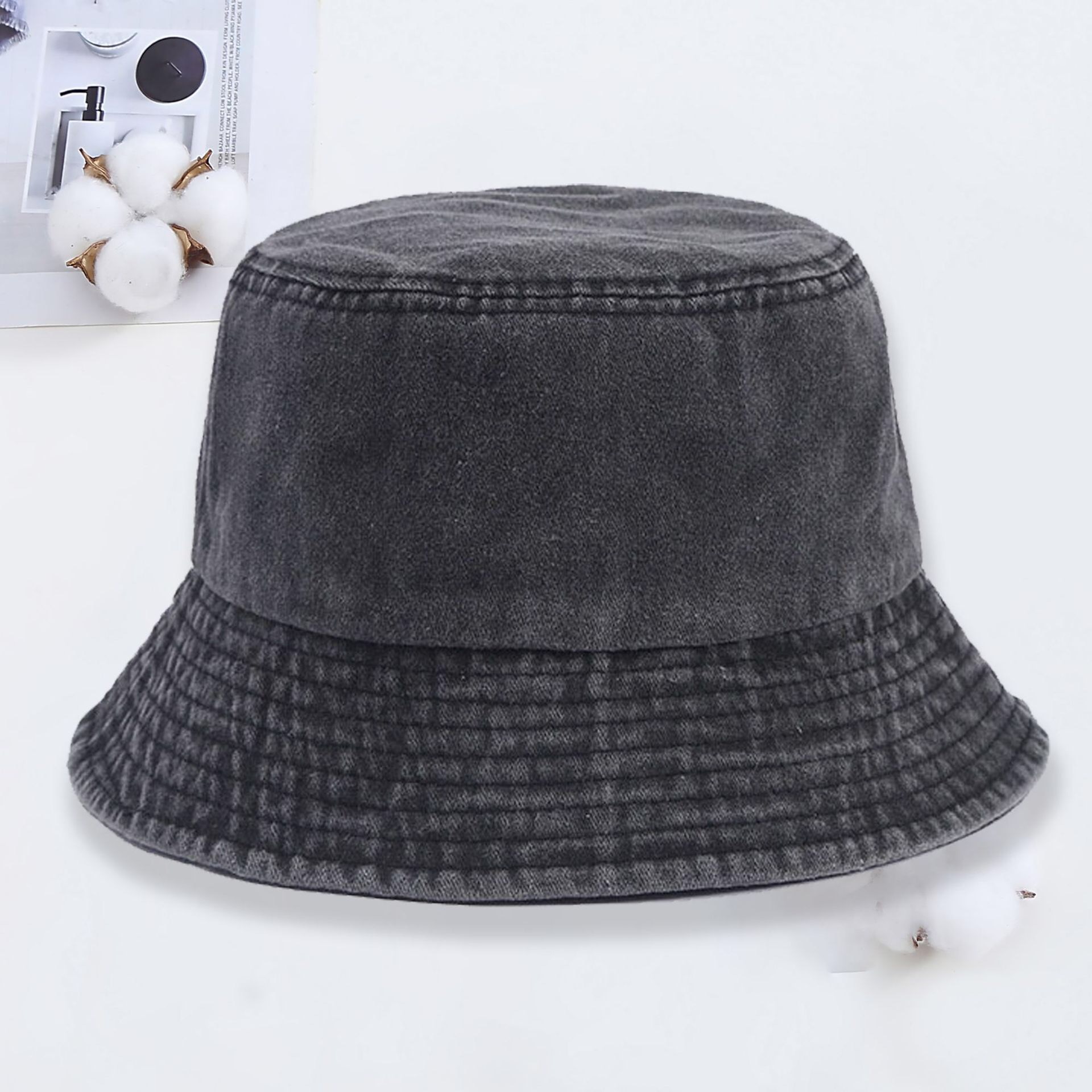 หมวกบักเก็ตยีนส์โลโก้สั่งทำ หม - Men'S Fashion With Hat บทวิจารณ์และราคา