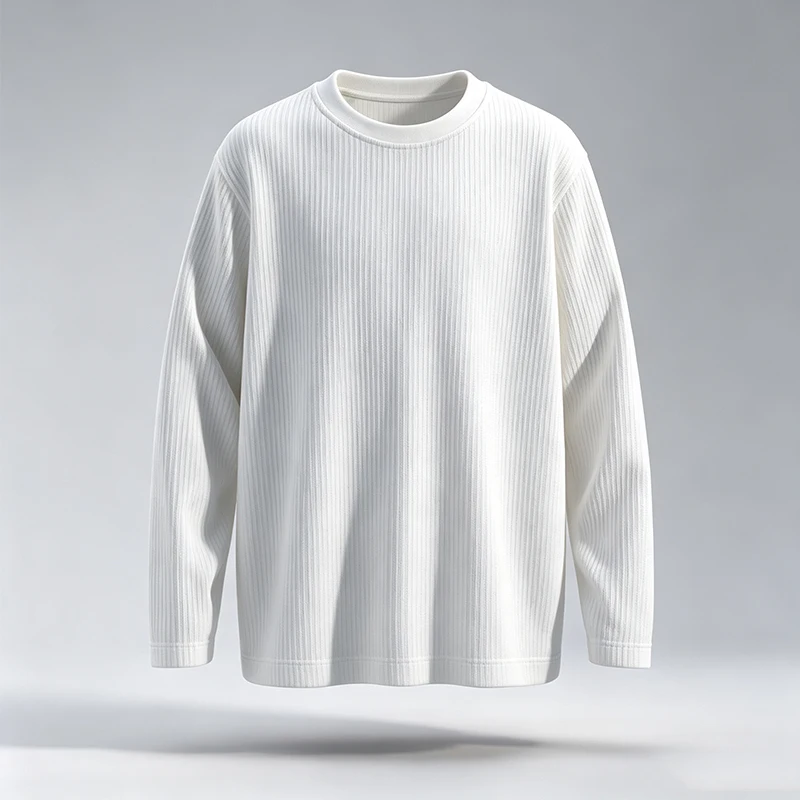 เสื้อยืดแขนยาวคอกลมผู้ชาย ทรงห - Men'S Fashion T Shirts บทวิจารณ์และราคา