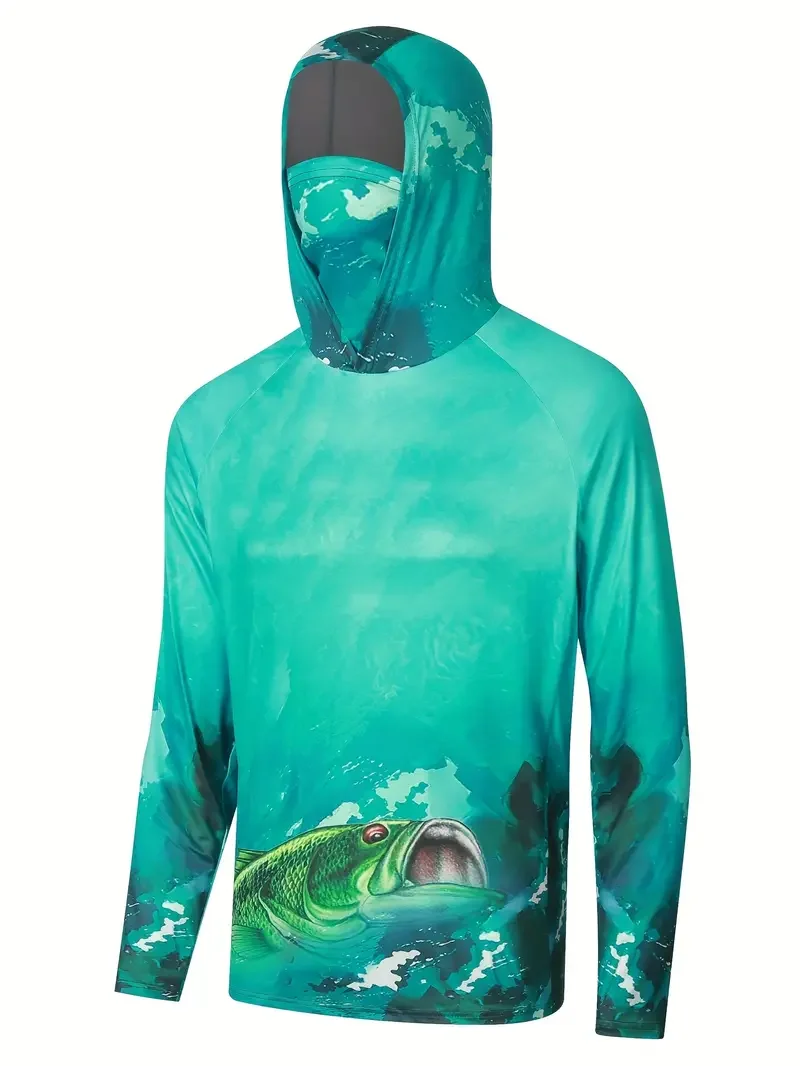 เสื้อตกปลาแบบมีฮู้ดสำหรับผู้ชา - Mens Fashion Summer บทวิจารณ์และราคา