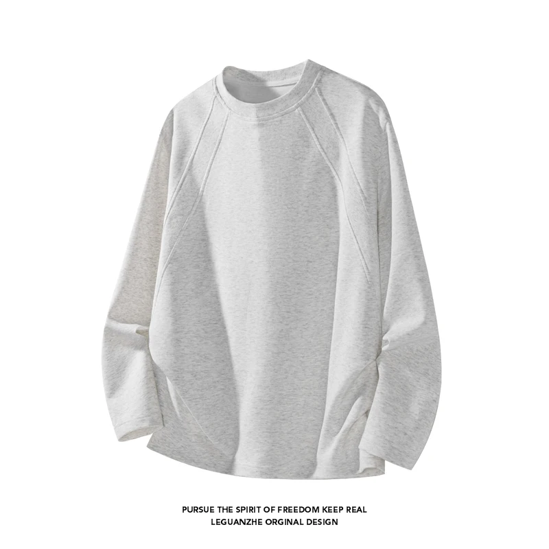 เสื้อยืดแขนยาวคอกลมทรงโอเวอร์ไ - Men'S Fashion T Shirts บทวิจารณ์และราคา