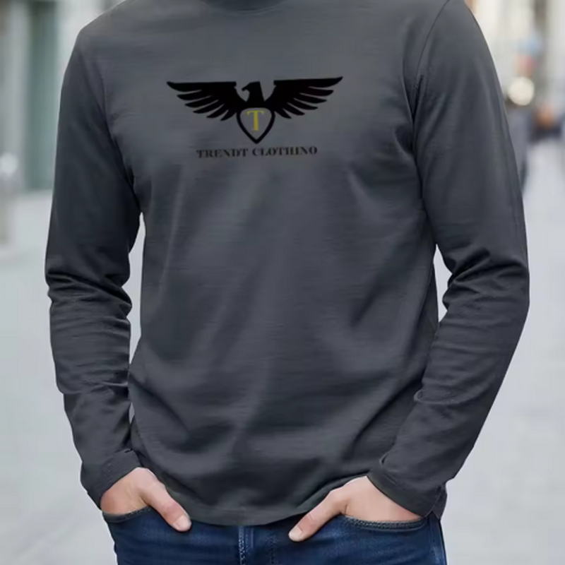 เสื้อยืดแขนยาวคอกลมสำหรับผู้ชา - Men'S Fashion T Shirts บทวิจารณ์และราคา