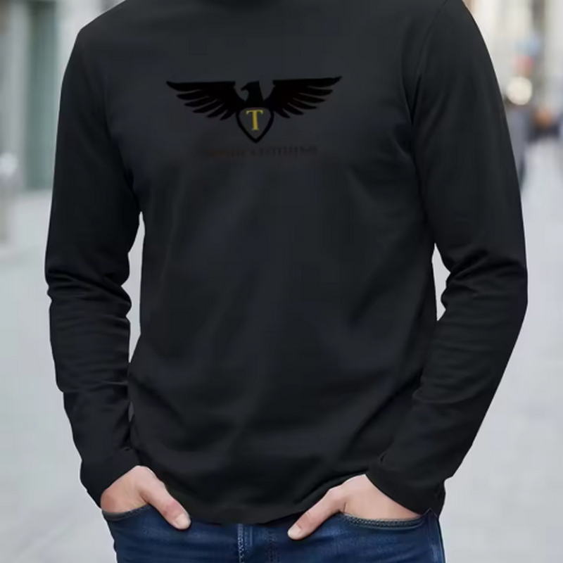 เสื้อยืดแขนยาวคอกลมสำหรับผู้ชา - Men'S Fashion T Shirts บทวิจารณ์และราคา
