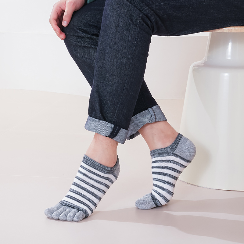 5 คู่ ถุงเท้าห้านิ้วสำหรับผู้ช - Socks Ankle Men บทวิจารณ์และราคา