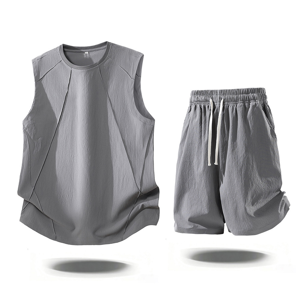ชุดลำลองผู้ชาย 2 ชิ้น แฟชั่นฤด - Mens Fashion Summer บทวิจารณ์และราคา
